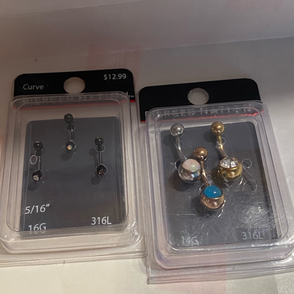 Spencer’s Pierced nation Navel piercing jewelry. NWT